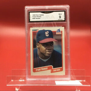 1990 Fleer Frank Thomas GMA Graded 9 Mint U-87